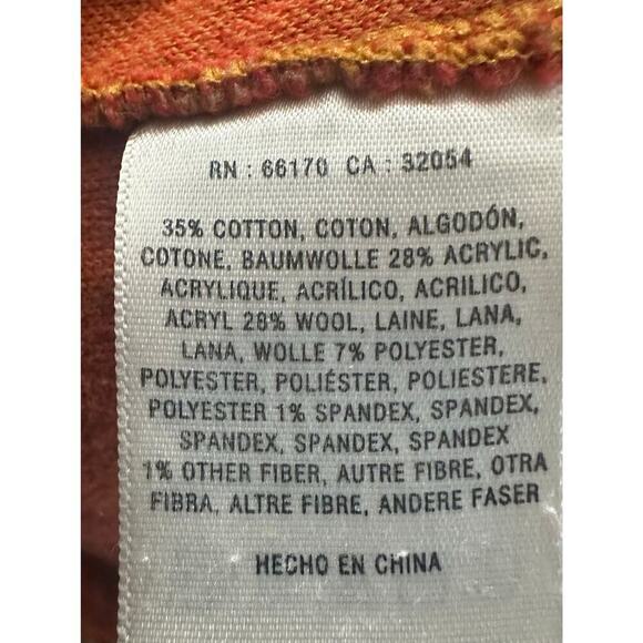 Charlie & Robin ANTHROPOLOGIE Wool Blend Orange Gold Skirt - Sz 4 - Picture 4 of 5